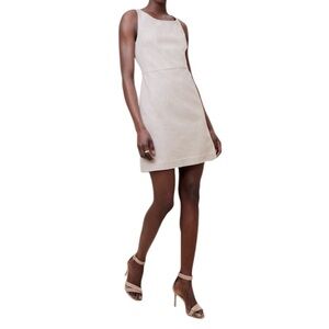 Elegant Cream Sleeveless Dress